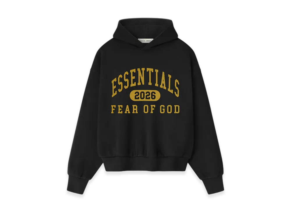 FEAR OF GOD ESSENTIALS Classic Fleece Hoodie "Vintage Black"