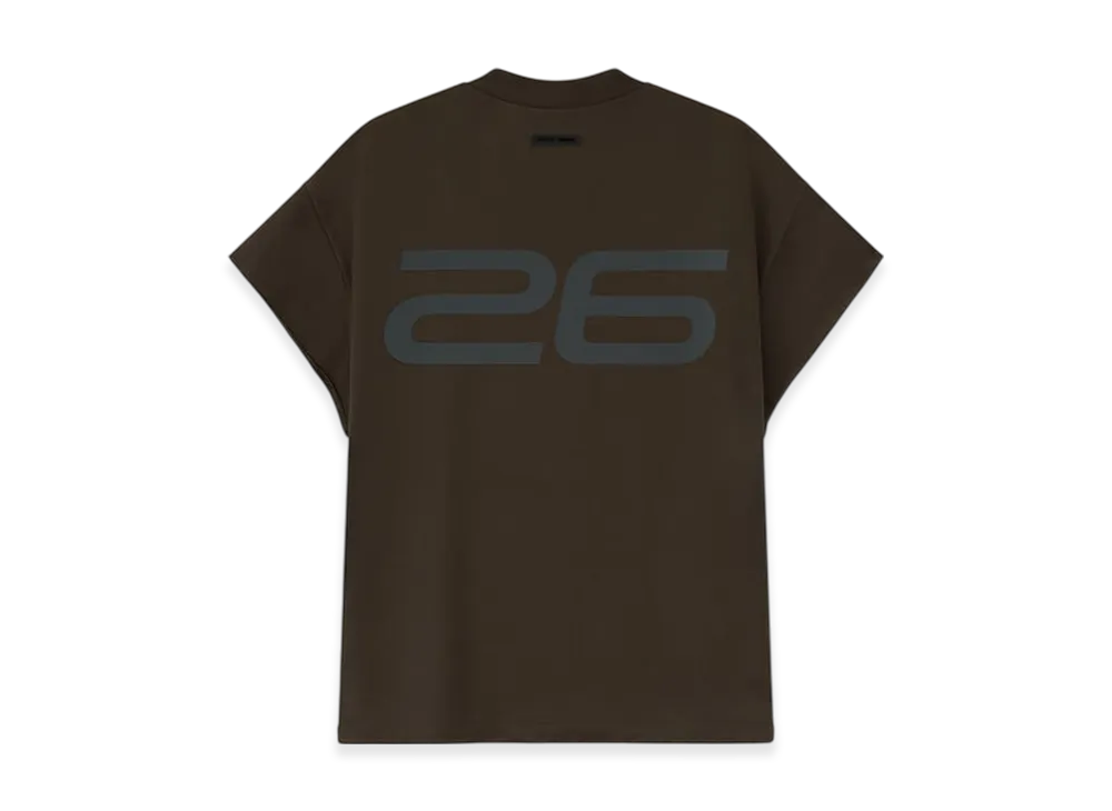 FEAR OF GOD ESSENTIALS Satin Fleece 90s Muscle Tee "Brown"