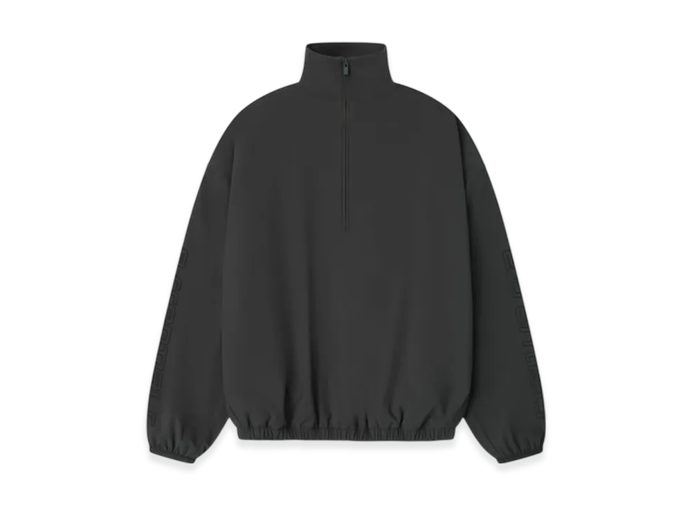 FEAR OF GOD ESSENTIALS Women's Nylon Half Zip Track Jacket "Iron Grey"