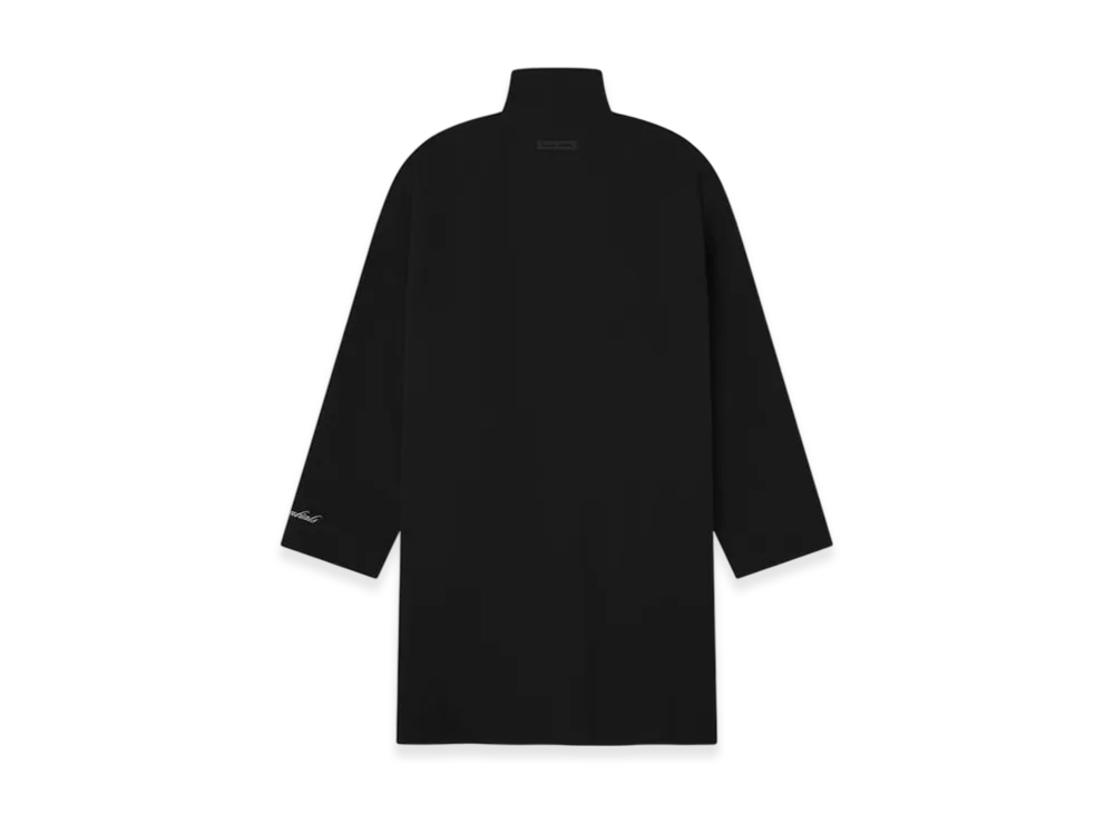 FEAR OF GOD ESSENTIALS Sporty Nylon High Neck Jacket "Jet Black"