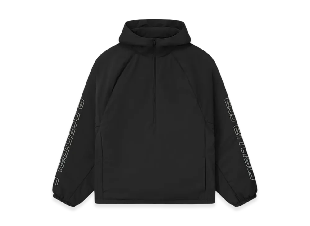 FEAR OF GOD ESSENTIALS Nylon Half Zip Anorak "Vintage Black"