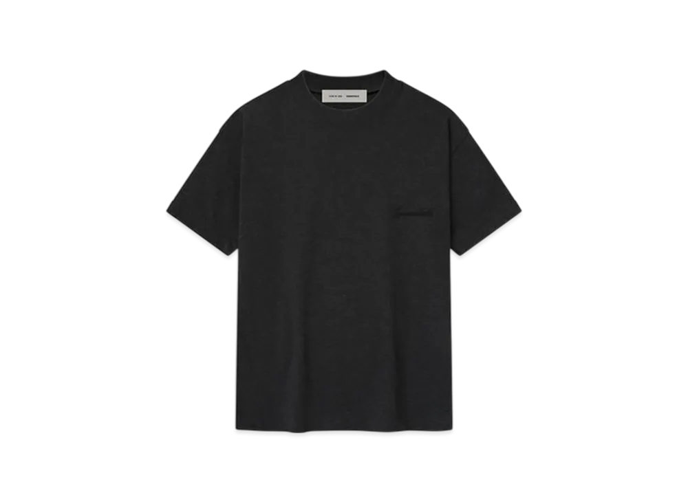 FEAR OF GOD ESSENTIALS Kids Embroidered Essential Tee "Vintage Black"