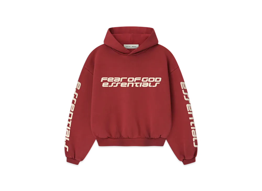 FEAR OF GOD ESSENTIALS Kids Classic Hoodie "Crimson"