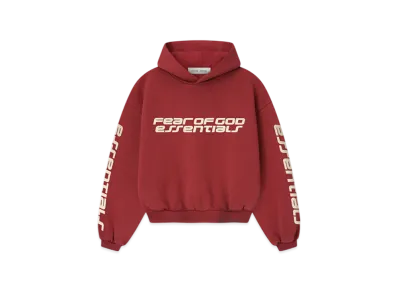 FEAR OF GOD ESSENTIALS Kids Classic Hoodie "Crimson"
