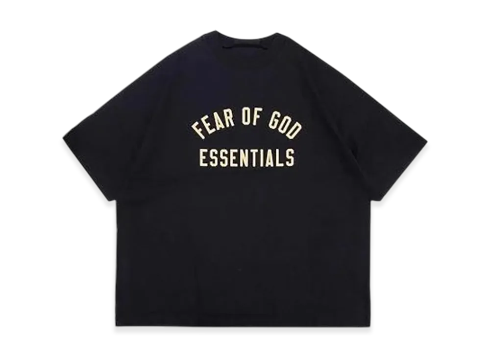 FEAR OF GOD ESSENTIALS Jersey Crew Neck Tee "Black"