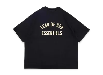 FEAR OF GOD ESSENTIALS Jersey Crew Neck Tee "Black"