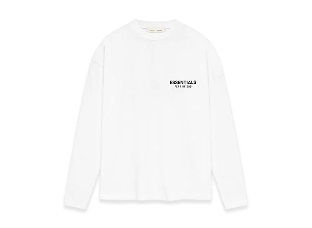 FEAR OF GOD ESSENTIALS Classic Long Sleeve Tee "Bright White"