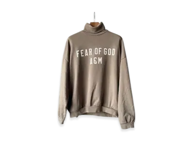 FEAR OF GOD ESSENTIALS Heavy Fleece Turtle Neck "Military"