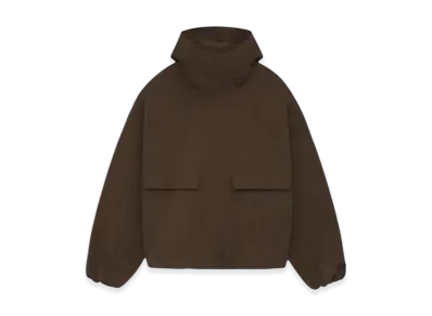 FEAR OF GOD ESSENTIALS Military Nylon Hooded Anorak "Brown"