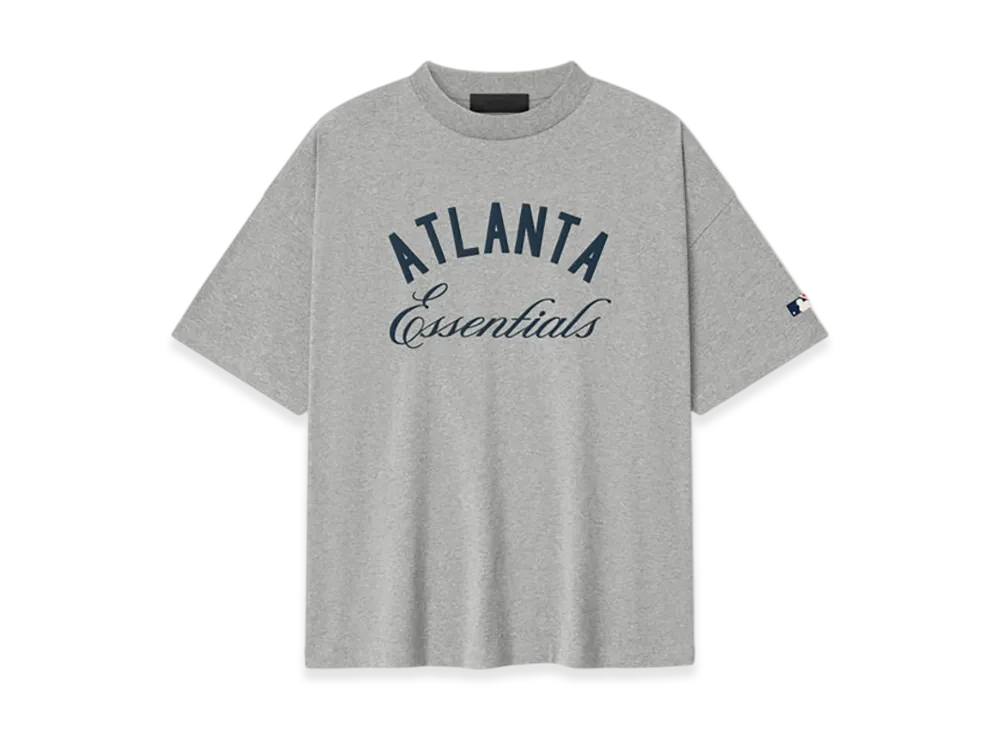 FEAR OF GOD ESSENTIALS Braves 90s Tee "Concrete Heather"