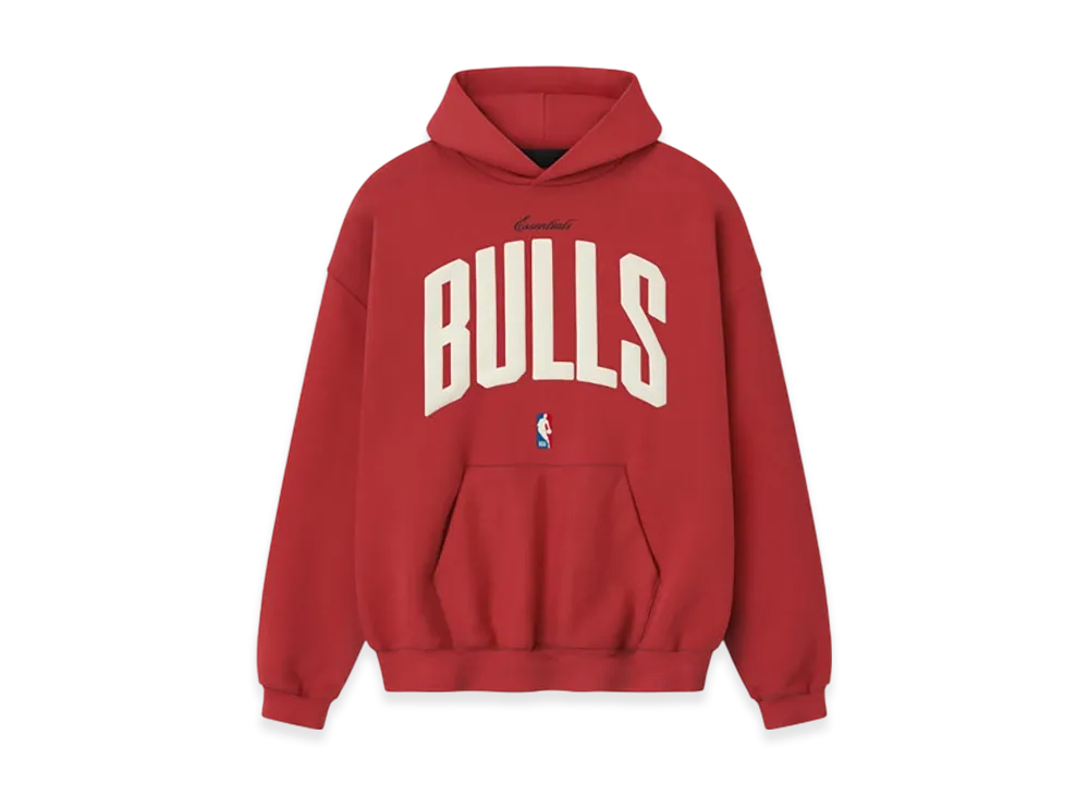 FEAR OF GOD ESSENTIALS Bulls 90s Hoodie "Red"
