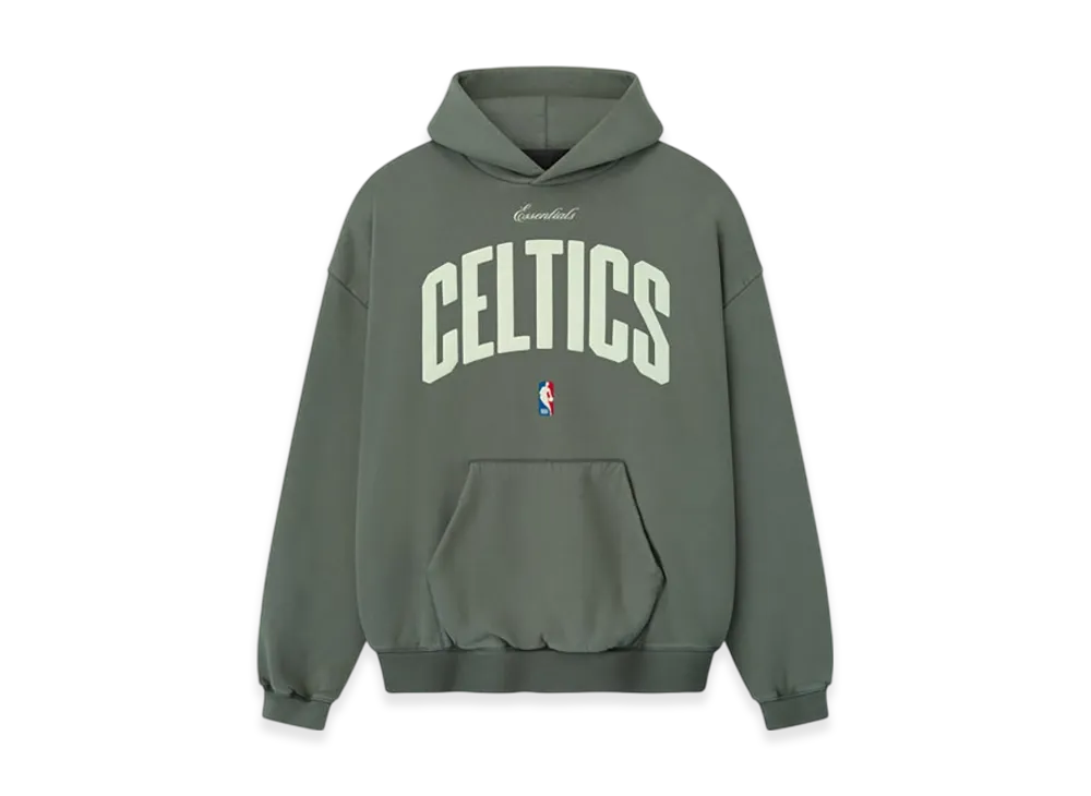 FEAR OF GOD ESSENTIALS Celtics 90s Hoodie "Balsam Green"