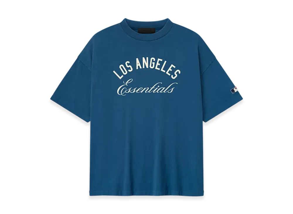 FEAR OF GOD ESSENTIALS Dodgers 90s Tee "Blue Sapphire"