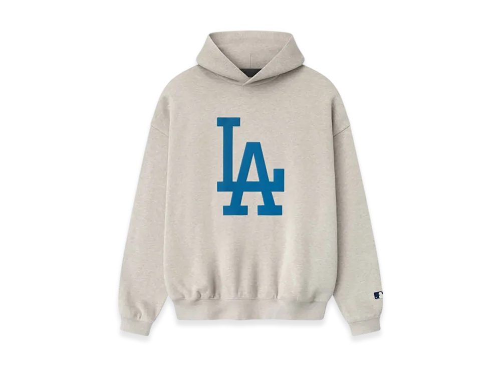 FEAR OF GOD ESSENTIALS Dodgers Sport Hoodie "Heather Stone"