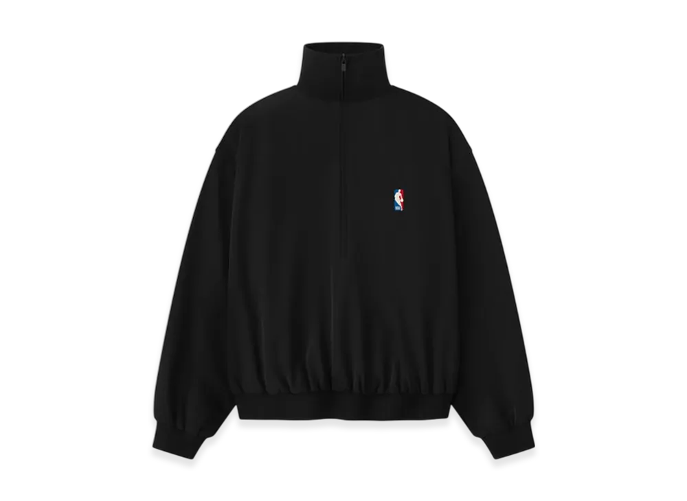 FEAR OF GOD ESSENTIALS Half Zip Track Jacket "Black"