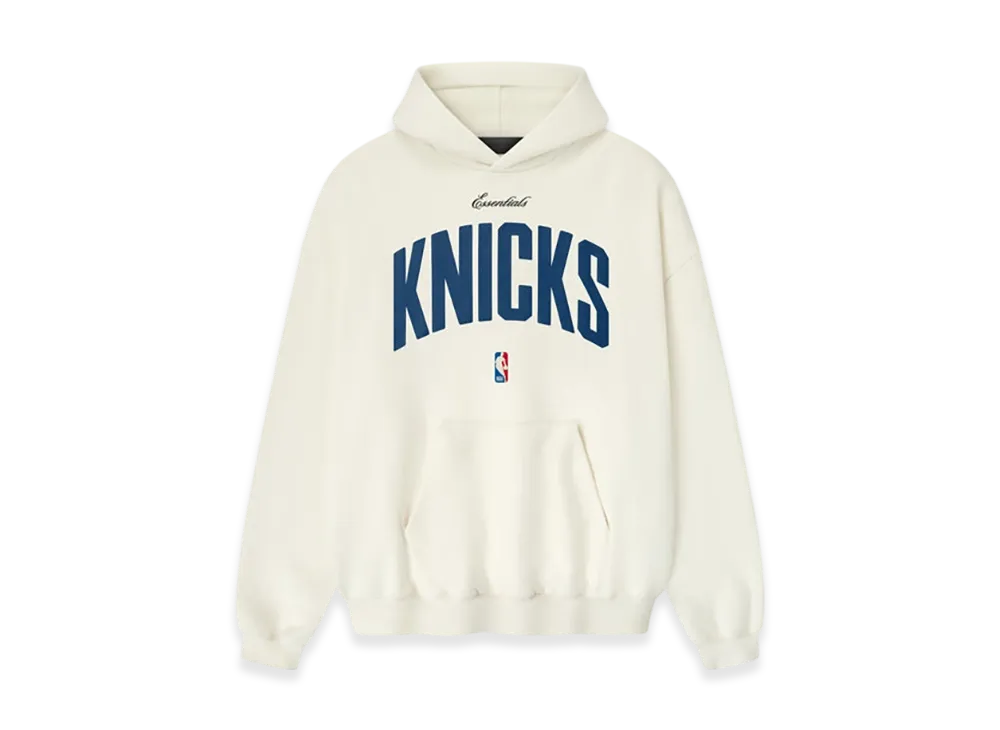 FEAR OF GOD ESSENTIALS Knicks 90s Hoodie "Cream White"