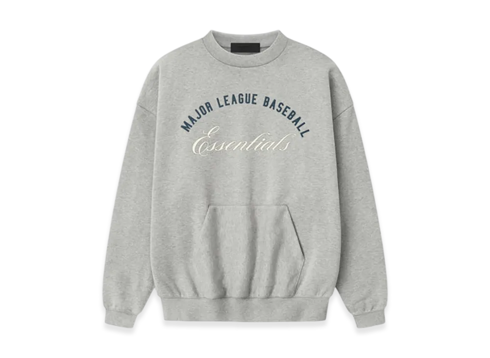 FEAR OF GOD ESSENTIALS MLB Sport Crewneck "Concrete Heather"