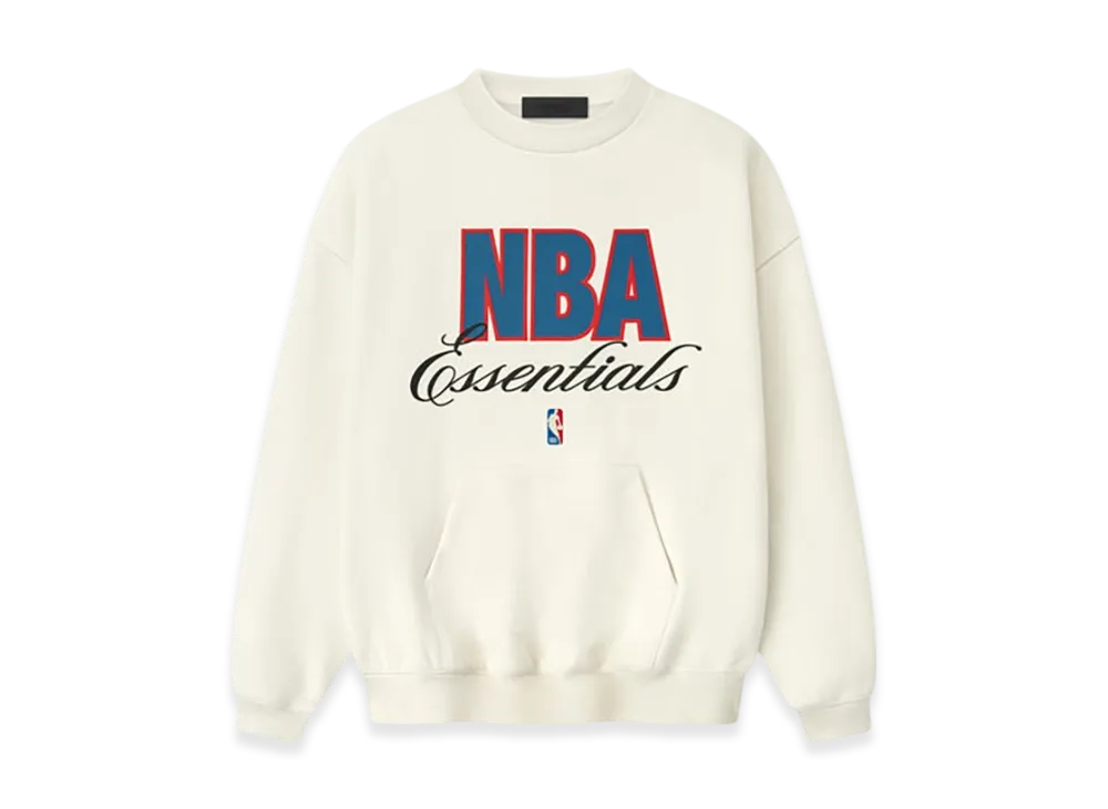 FEAR OF GOD ESSENTIALS NBA 90s Crewneck Sweatshirt "Cream White"