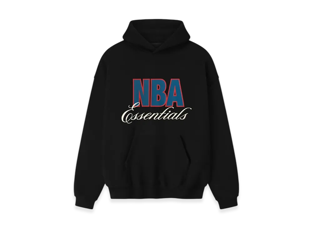 FEAR OF GOD ESSENTIALS NBA 90s Hoodie "Black"