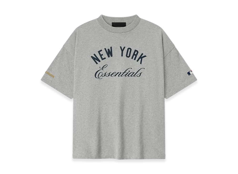 FEAR OF GOD ESSENTIALS Yankee Stadium 90s Tee "Concrete Heather"