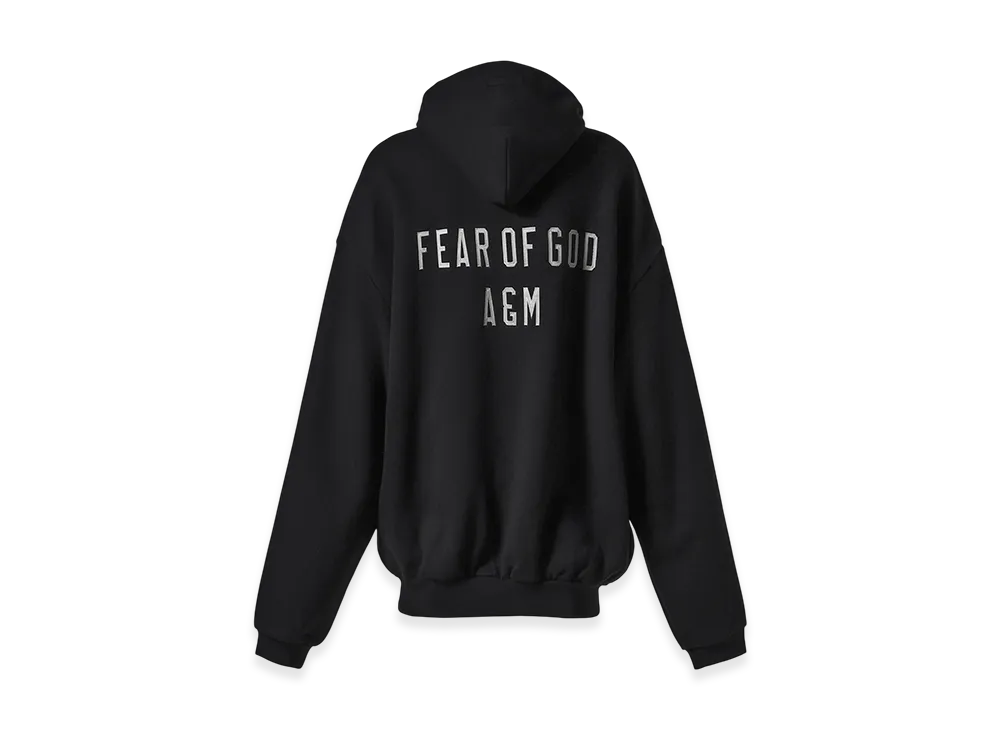 フィアオブゴッド エッセンシャルズ ヘビー フリース フルジップ フーディー "ブラック"