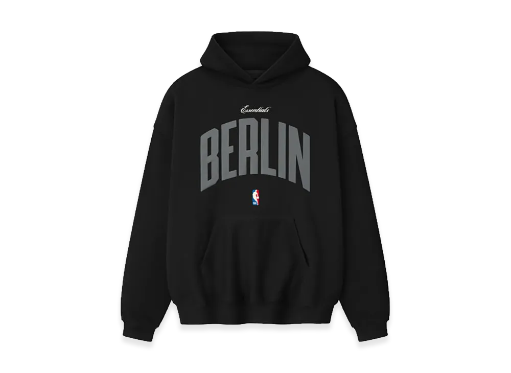 FEAR OF GOD ESSENTIALS x NBA Berlin 90s Hoodie "Black"