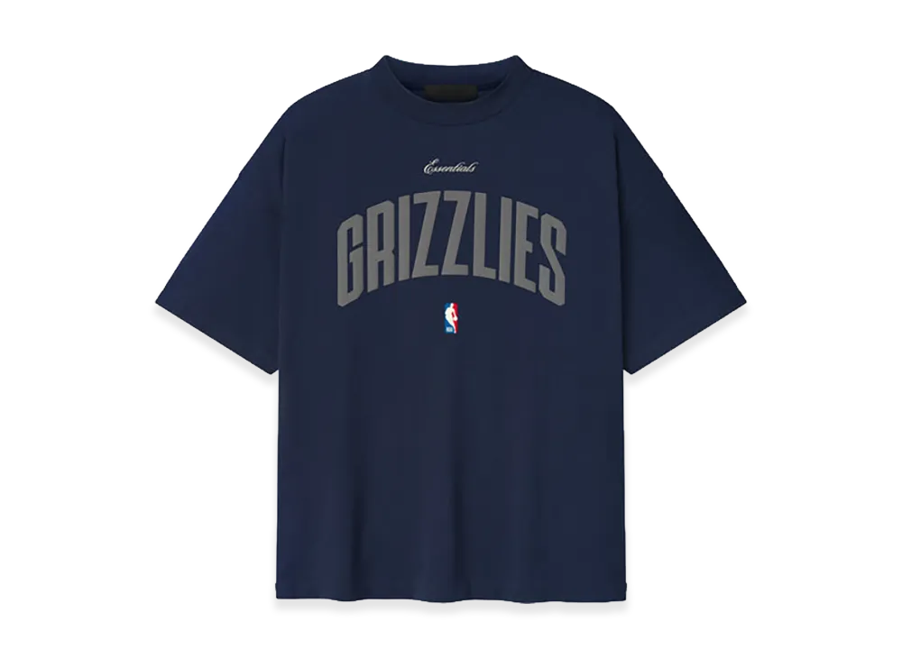 FEAR OF GOD ESSENTIALS x NBA Memphis Grizzlies 90s Fit Tee "Midnight Navy"