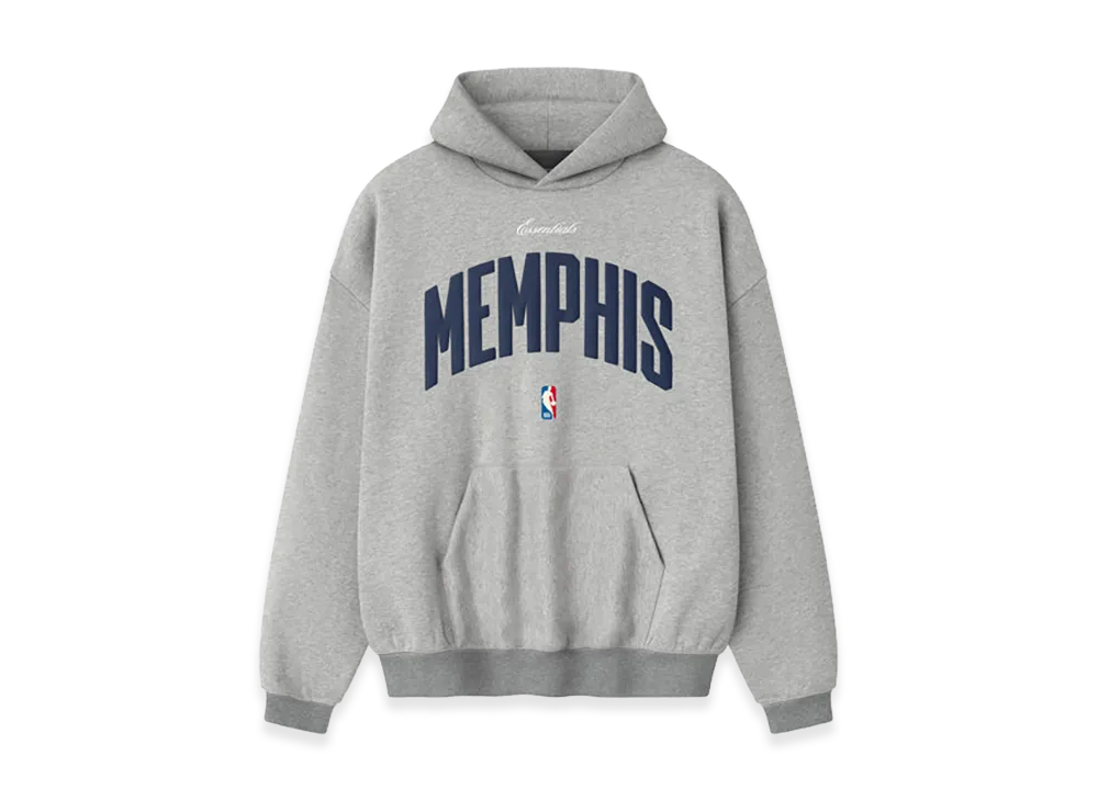 FEAR OF GOD ESSENTIALS x NBA Memphis Grizzlies 90s Hoodie "Concrete Heather"