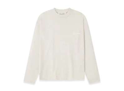 FEAR OF GOD ESSENTIALS Embroidered Classic Long Sleeve Tee "Oatmeal Heather"