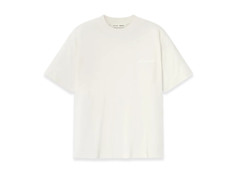 FEAR OF GOD ESSENTIALS Embroidered Essential Tee "Ivory"