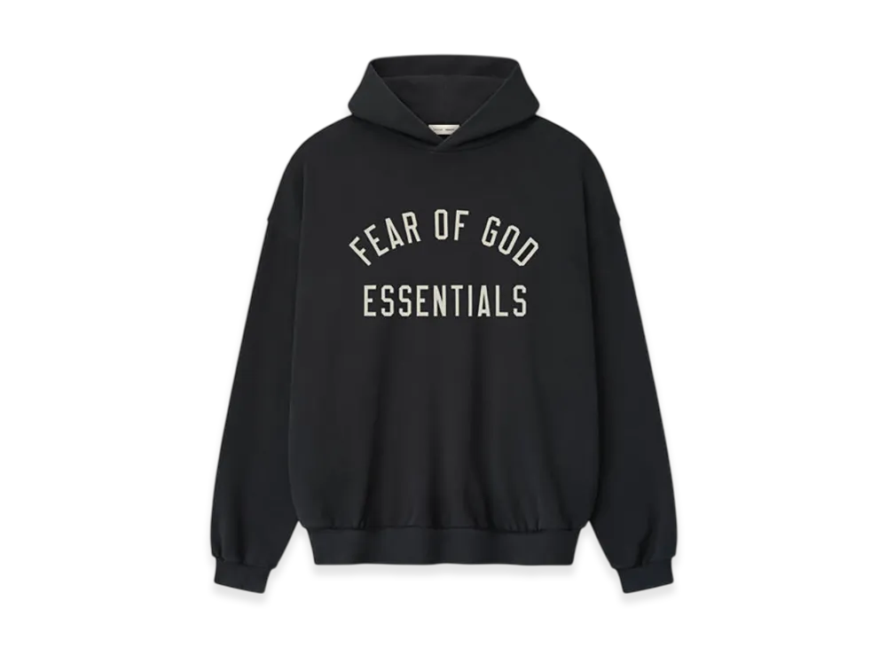 FEAR OF GOD ESSENTIALS 90s Fit Hoodie "Vintage Black"