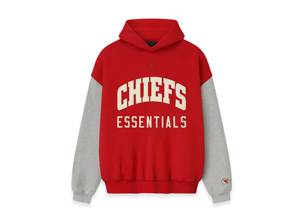 FEAR OF GOD ESSENTIALS Chiefs Sport Hoodie "Red Concrete Heather"