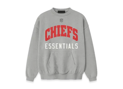 FEAR OF GOD ESSENTIALS Chiefs Sport Crewneck "Concrete Heather"