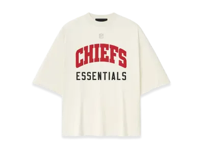 FEAR OF GOD ESSENTIALS Chiefs 90s 3/4 Sleeve Football Tee "Cream White"