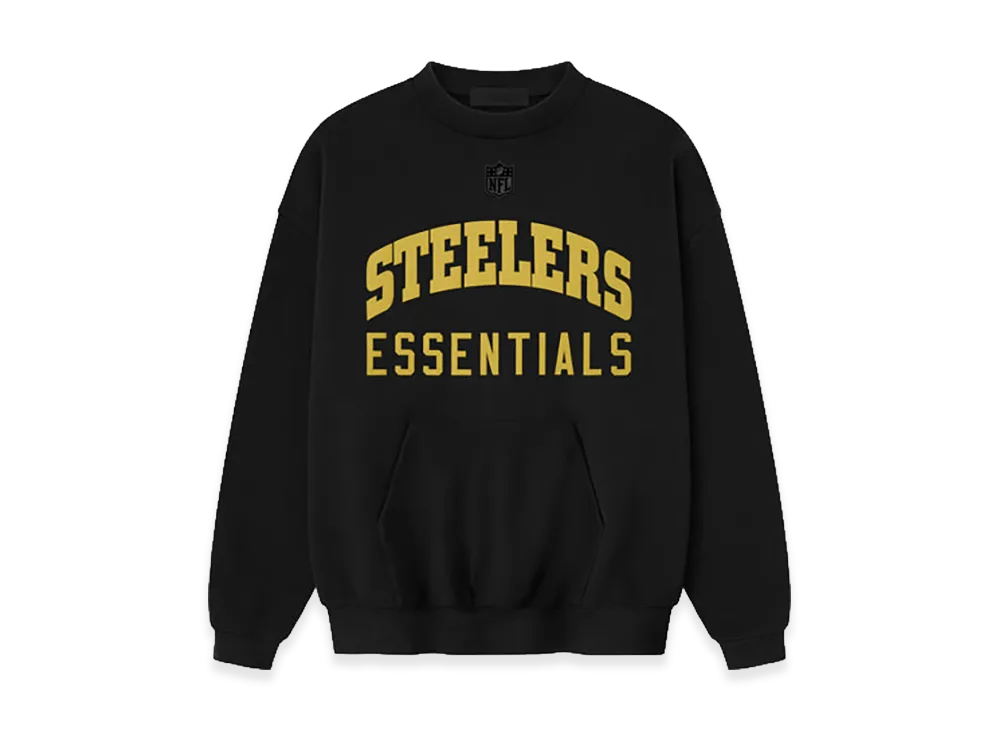 FEAR OF GOD ESSENTIALS Steelers Sport Crewneck "Black"