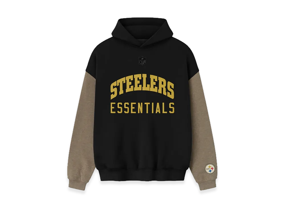 FEAR OF GOD ESSENTIALS Steelers Sport Hoodie "Black/Homestead Heather"