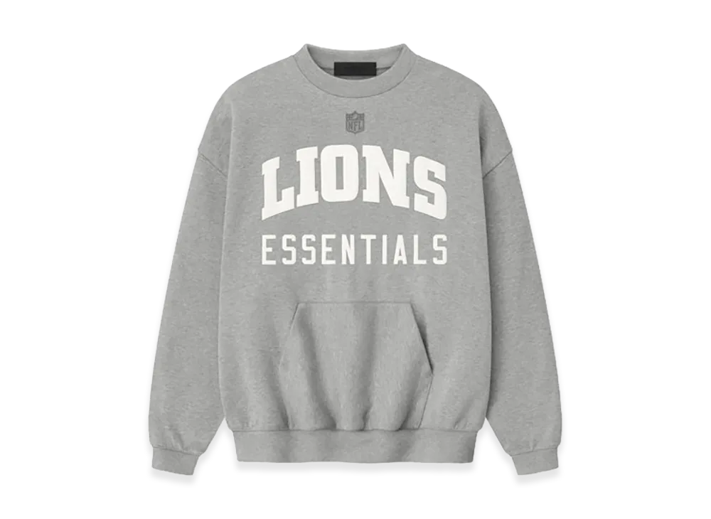 FEAR OF GOD ESSENTIALS Lions Sport Crewneck "Concrete Heather"