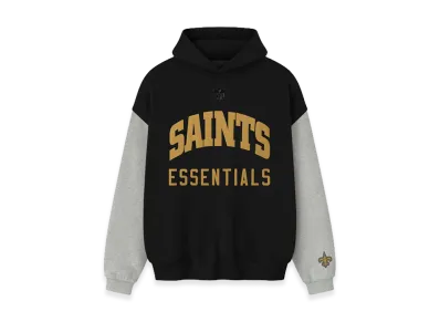 FEAR OF GOD ESSENTIALS Saints Sport Hoodie "Black/Concrete Heather"