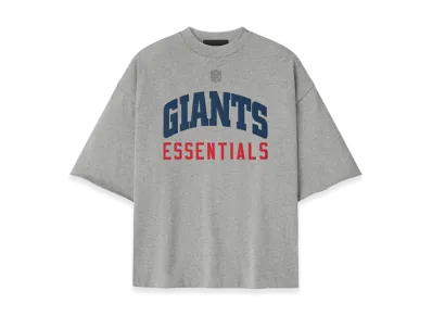FEAR OF GOD ESSENTIALS Giants 90s 3/4 Sleeve Football Tee "Concrete Heather"