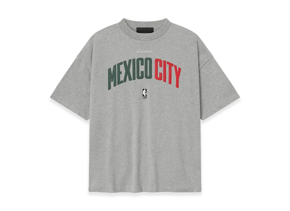 FEAR OF GOD ESSENTIALS Mexico City 90s Tee "Concrete Heather"