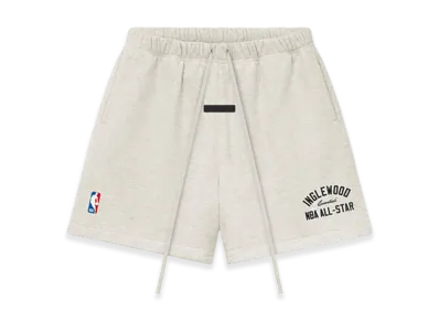 FEAR OF GOD ESSENTIALS Inglewood X All Star Weekend '26 Classic Sweatshort "Oatmeal Heather"