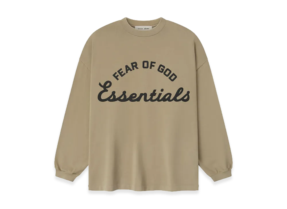 FEAR OF GOD ESSENTIALS Training 90s Long Sleeve Tee "Faded Dune"