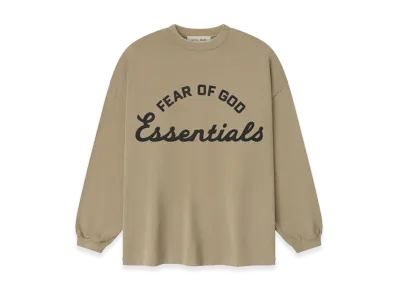 FEAR OF GOD ESSENTIALS Training 90s Long Sleeve Tee "Faded Dune"