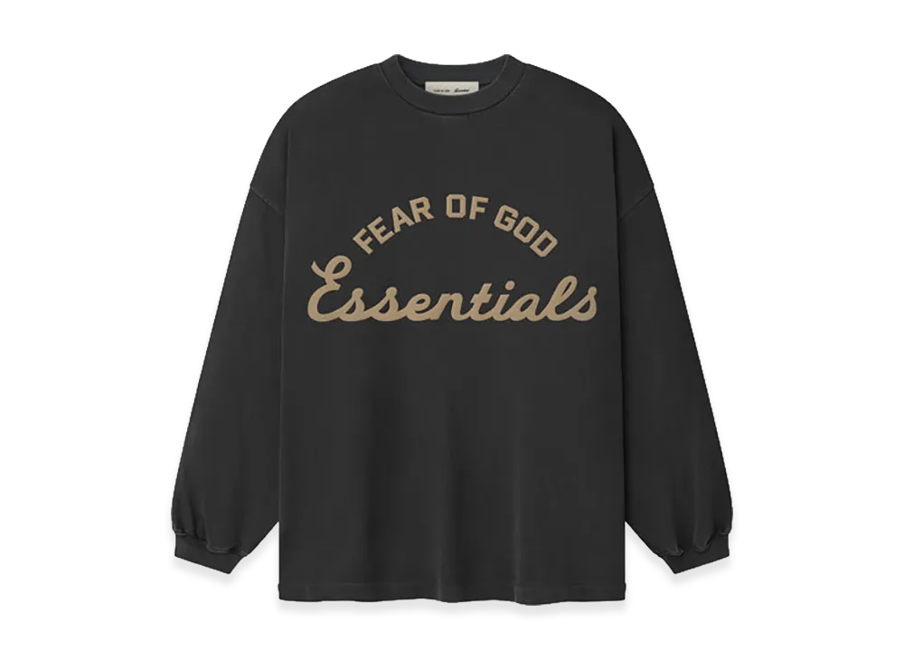 FEAR OF GOD ESSENTIALS Training 90s Long Sleeve Tee "Faded Iron Grey"