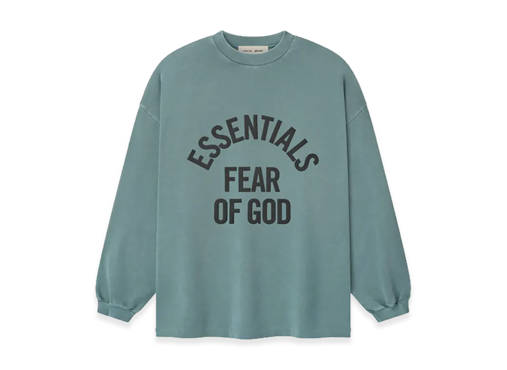 FEAR OF GOD ESSENTIALS Campus 90s Long Sleeve Tee "Faded Coastal"