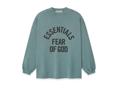 FEAR OF GOD ESSENTIALS Campus 90s Long Sleeve Tee "Faded Coastal"