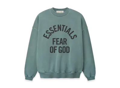 FEAR OF GOD ESSENTIALS Campus 90s Crewneck Sweatshirt "Faded Coastal"