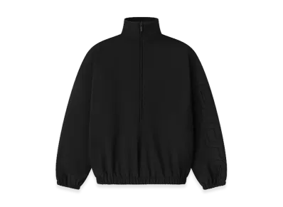 FEAR OF GOD ESSENTIALS Active Trace Half Zip Track Jacket "Vintage Black"