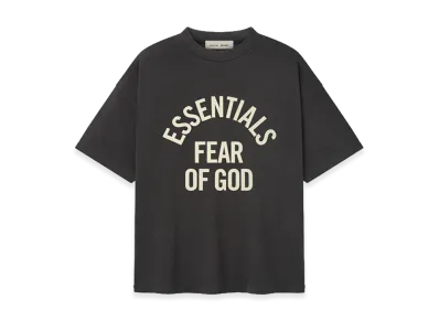 FEAR OF GOD ESSENTIALS Campus 90s Short Sleeve Tee "Faded Black"