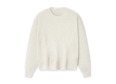 FEAR OF GOD ESSENTIALS Signature Waffle 90s Crewneck Sweater "Oatmeal Heather"